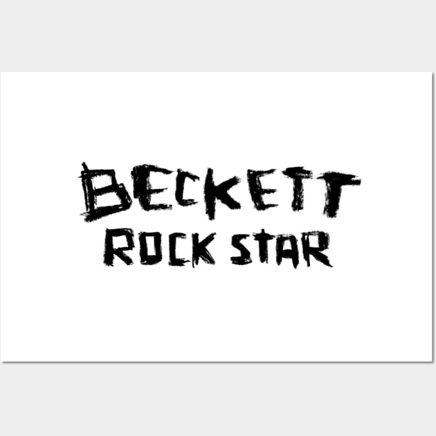 Rock Star: Samuel Beckett Wall Art by badlydrawnbabe